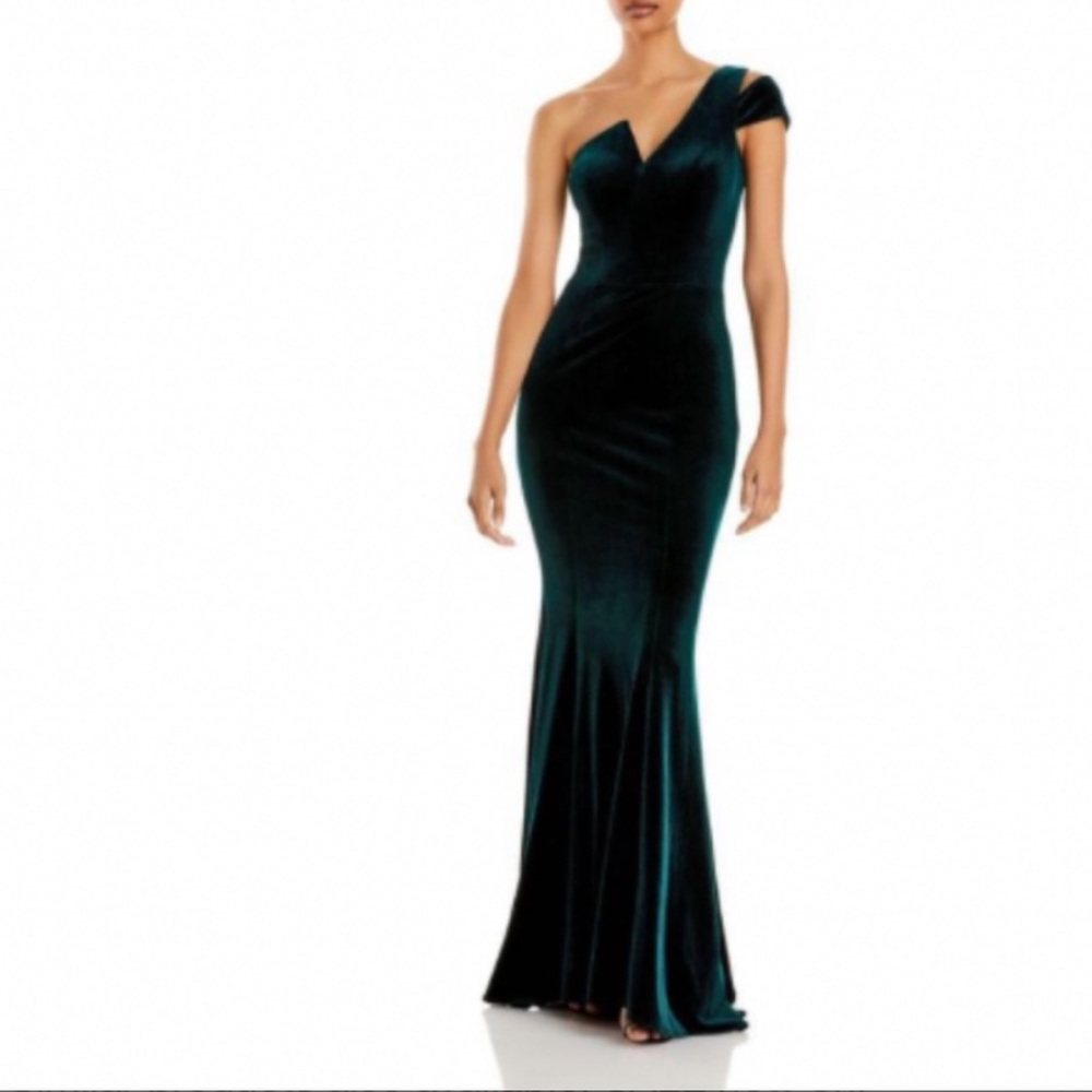 Aqua Velvet Gown from Bloomingdale’s